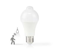 Nedis Bombilla LED E27 A60 8,5 W 806 lm 3000 K Blanco escarchado con detección de movimiento 1 ud