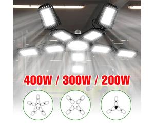 Bombilla LED E27 de 400W para garaje, foco de 220V, lámpara de techo Deformable plegable de 110V para el hogar, almacén, taller, iluminación del sótano