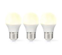 Nedis LED-Lamp E27 G45 4.9 W 470 LM 2700 K Warm White Retrostijl Frosted 3 PCs
