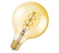 Osram Bombilla LED Globo Vintage 1906, 28 filamentos, 4W, 2000 K, E27 Blanco