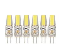 Bombilla Led G4 220V 6 Uds 6W 500Lm G4 Bombilla Led COB Gelrgy Ahorro para Lámpara de Techo Lámpara de Pared Lámpara de Mesa 220V Gel G4 Bombilla Led 220V 3W (Blanco Frio)