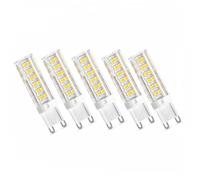 Bombilla LED G9 Luz Neutra 4000K 7W/9W/12W Reemplazo Halógeno Ahorro Energético Sin Parpadeo CRI>80 para Dormitorio Salón Cocina Pasillo No Regulable Pack de 5(7W)
