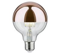 Bombilla LED Globe Form G95 (E27, No regulable, Blanco cálido, 600 lm, 6,5 W, Color: Cobre, Brillante)