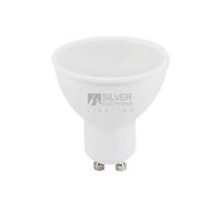 Bombilla led gu10 7w 6000k 120º silver 1460710