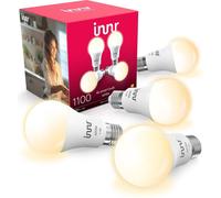 Bombilla LED Innr Zigbee E27, compatible con Philips Hue*, bombilla inteligente, luz blanca cálida, regulable, 1150 lúmenes, pack de 4 unidades
