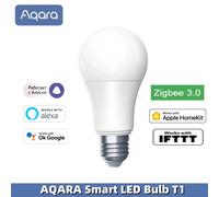 Bombilla LED inteligente Aqara T1, luz blanca ajustable Zigbee 3,0 E27 6500K 220-240V, luz inteligente para el hogar con Bluetooth para HomeKit, Alice, Google Alexa T1 Bulb