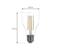Bombilla LED inteligente LUUMR E27 A60 7W transparente ZigBee Hue Tuya EC:EPREL:1879867