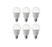 Bombilla LED Lindby, juego de 6, E27, 8,5 W, mate, 3.000 K EC:EPREL:753195