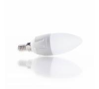 Bombilla LED Lindby tipo vela, E14, 4,9 W, mate, 3000 K EC:EPREL:753199