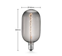Bombilla LED Lucande E27 T140 4 W 1.800 K atenuable, color ahumado