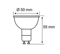 Bombilla LED Paulmann con bombilla reflectora, GU10, 4,3 W, 2.200 K EC:EPREL:1127556