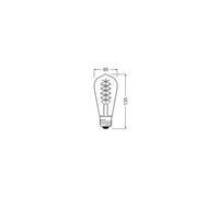 Bombilla LED vintage Edison de 1906, filamento 37, 4099854147838