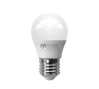 Bombilla ledeco esferica e27 5w 230v luz 4000k silver 1962227
