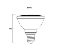 Bombilla reflectora LED E27 11W PAR30 3.000K atenuable 36° 820lm de Sylvania EC:EPREL:543121