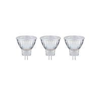 Bombilla reflectora LED Paulmann, GU4, 1,8 W, 2700 K, plateado, juego de 3 EC:EPREL:1364685