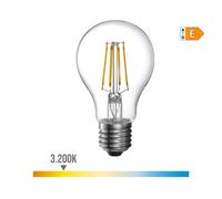 BOMBILLA STANDARD CON FILAMENTO DE LED E27 4W 550lm 3200K LUZ CALIDA Ø6x10,6cm EDM
