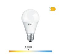 BOMBILLA STANDARD LED E27 17W 1800lm 4000K LUZ DIA Ø6,5x12,5cm EDM