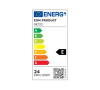 bombilla standard led e27 24w 2700lm 6400k luz fria ø7x13,6cm edm
