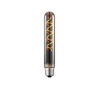 Bombilla tubular LED Lucande, E27, 4 W, Ø 3 cm, titanio, 1800 K