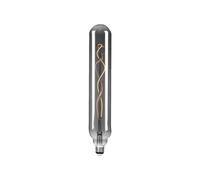 Bombilla tubular LED Lucande, E27, 4 W, Ø 6 cm, color humo, 1800 K