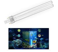 Bombillas de filtro para estanque de 11W, bombillas ultravioleta UVC para filtros y clarificadores, bombilla/tubo UV de repuesto PLS G23 de 2 pines, Para estanques de peces, peceras, acuarios, 2 pezzi