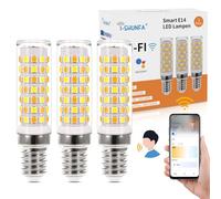 Bombillas LED inteligentes Wlan E14, 6W 500Lm, regulables 2700-6500K