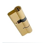 Bombin Cerradura Núcleo de cerradura AB cobre puro, cilindro 110mm, llave, puerta latón entrada antirrobo, núcleo una sola fila(2pcs 110(55x55))
