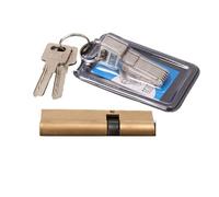 Bombin Cerradura Seguridad Cerradura sesgada de cilindro, 65, 70, 80, 90, 100, 110, 120mm, llave AB de cilindro, cerradura de puerta de latón de entrada antirrobo, llaves extendidas de núcleo alargado