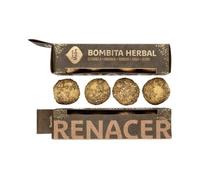 Bombita Herbal x4 Renacer - Sagrada Madre, Incienso Natural para Defumar y Sahumar, Limpieza Energética con Aceite de Citronela, Cáscara de Naranja, Romero, Ruda y Cedro, Pack de 4 Unidades