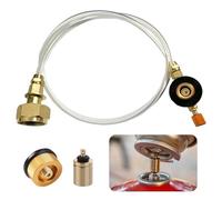 Bombona Camping Gas, Adaptador de Recarga de Butano para Botella y Cartucho