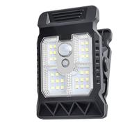 BommFu Luces Solares De Pinza Con Sensor De Movimiento - Luces Solares De Pinza Para Exterior Con Sensor De Movimiento - Iluminación LED Seguridad Para Jardín Valla Terraza Garaje Y Puerta