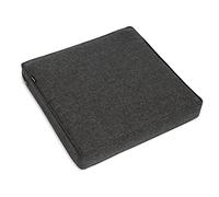 bomoe Lounge Cojines Jardin Exterior Asiento Acolchado ratán | 60x60cm 8cm grosor antracita funda de almohada lavable protección UV cómodo salón muebles Cojín ilano