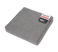 bomoe Lounge Cojines Jardin Exterior Asiento Acolchado ratán | 60x60cm 8cm grosor gris claro funda de almohada lavable protección UV cómodo salón muebles Cojín ilano