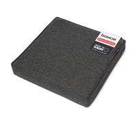 bomoe Lounge Cojines jardín Exterior con Funda Lavable y protección UV | 70x70cm antracita cómodo cojín asiento 8cm grosor acolchado salón ratán muebles Almohada sofá almohadones ilano