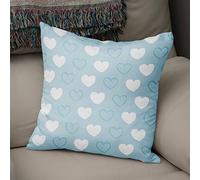 BonaMaison Fundas para Cojínes, Azul Funda de Almohada Elegante y Suave para Sofá Coche Moderna Decoración del Hogar Habitación, 50x50 Cm - Diseñado y Fabricado en Turquía