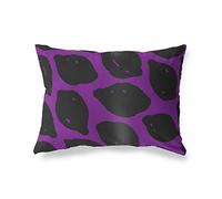 BonaMaison Fundas para Cojínes, Morado-Negro Funda de Almohada para Sofá Coche Silla Oficina Cama Decorativa Moderna Decoración del Hogar, 45x60 Cm - Diseñado y Fabricado en Turquía