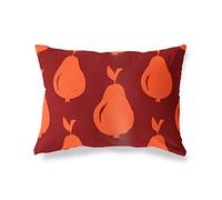 BonaMaison Fundas para Cojínes, Naranja-Burdeos Funda de Almohada para Sofá Coche Silla Oficina Cama Decorativa Moderna Decoración del Hogar, 35x50 Cm - Diseñado y Fabricado en Turquía