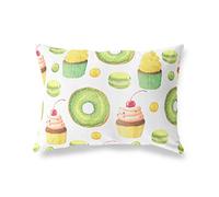 BonaMaison Fundas para Cojínes, Patrón Aleatorio Funda de Almohada para Sofá Coche Silla Oficina Cama Decorativa Moderna Decoración del Hogar, 35x50 Cm - Diseñado y Fabricado en Turquía