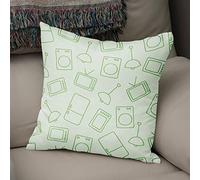 BonaMaison Fundas para Cojínes, Verde petróleo y Blanco Funda de Almohada Elegante y Suave para Sofá Coche Moderna Decoración del Hogar Habitación, 43x43 Cm - Diseñado y Fabricado en Turquía