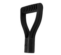Bonbela Mango de Pala de Plástico de 32 Mm de Diámetro Interior, Mango de Agarre en D, Mango de Pala de Repuesto para Pala de Nieve, Rastrillo de Excavación (Negro)