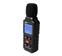 Bonbela Sonómetro con Rango de 30-130dB, Lector de Decibelios Digital con B | Sensor de Micrófono Capacitivo, Respuesta de Frecuencia de 31,5 Hz-8 KHz, Medidor de Sonido Portátil para Pruebas de Ruido