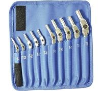Bondhus 00022 HEX-PRO Juego de llaves Torx de cabeza pivotante (10 piezas), incluye tamaños: T15, T20, T25, T27, T30, T40, T45, T47, T50 y T55, cromo