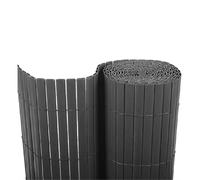 BONERVA | Cañizo PVC | Doble Cara | Valla de decoración Exterior para jardín y terraza (Antracita, 2 x 3 Metros)