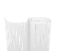BONERVA | Cañizo PVC | Doble Cara | Valla de decoración Exterior para jardín y terraza (Blanco, 2 x 3 Metros)
