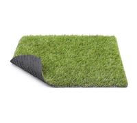 BONERVA Césped Artificial BOLONIA 18 mm en Rollo, Aspecto Natural Realista, 4 Colores, Hilo en C, Protección UV, Drenaje Rápido, para Terraza, Balcón, Jardín y Exterior Decorativo (1X4 Metros)