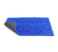 BONERVA | Césped Artificial COLORTERRA 7mm | Rojo, Azul, Negro | Varias Medidas | Rollo de césped de Color económico para terrazas, decoración, Eventos, etc | (2x10 Metros, Azul)