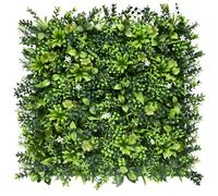 BONERVA | Jardín Artificial Vertical México | Pack 4 Piezas 50x50 cm | Planta Artificial de Diseño para paisajismo, hogar o jardín | MAL1213