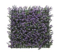 BONERVA Jardín Vertical Artificial 100x100 cm, 1m², Pack 4 Paneles 50x50 cm, Muro Vegetal con Protección UV Interior Exterior, Varios Diseños (Buxus Lavanda)