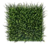 BONERVA Jardín Vertical Artificial Halepensis 100x100 cm, 1m², Pack 4 Paneles 50x50 cm Montables, Muro Vegetal Decorativo con Protección UV para Interior y Exterior