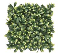 BONERVA Jardín Vertical Artificial Laurel 100x100 cm, 1m², Pack 4 Paneles 50x50 cm, Muro Vegetal Verde Decorativo Interior Exterior